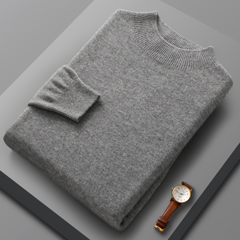 Men's Fashion Casual Half Turtleneck Sweater