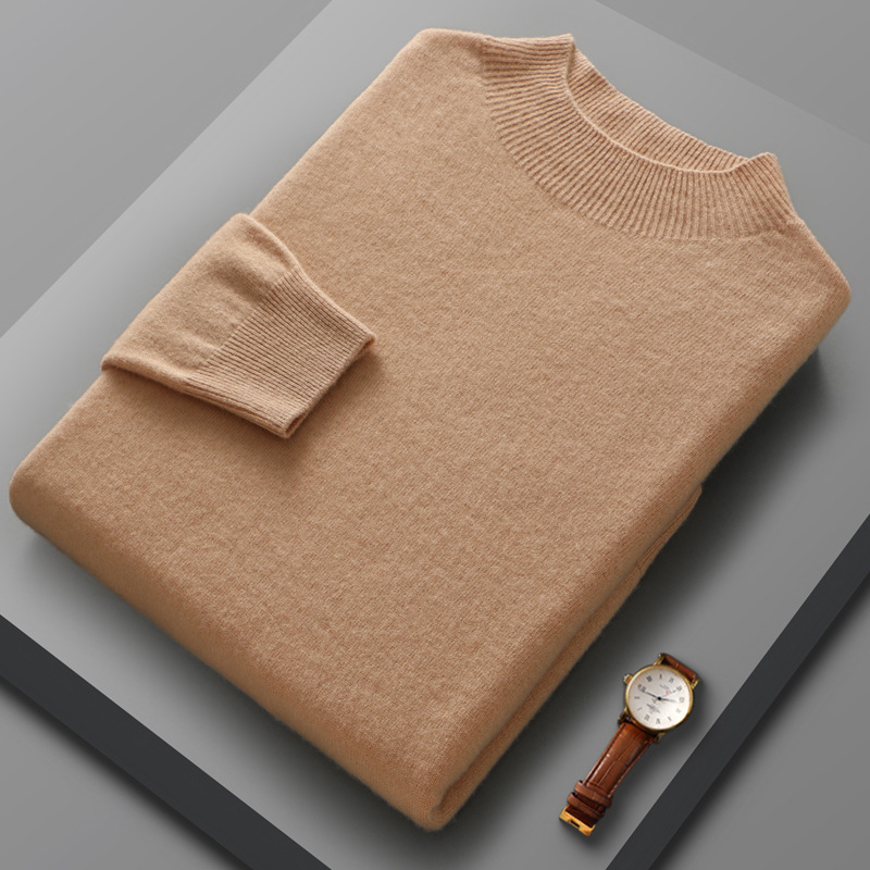 Men's Fashion Casual Half Turtleneck Sweater