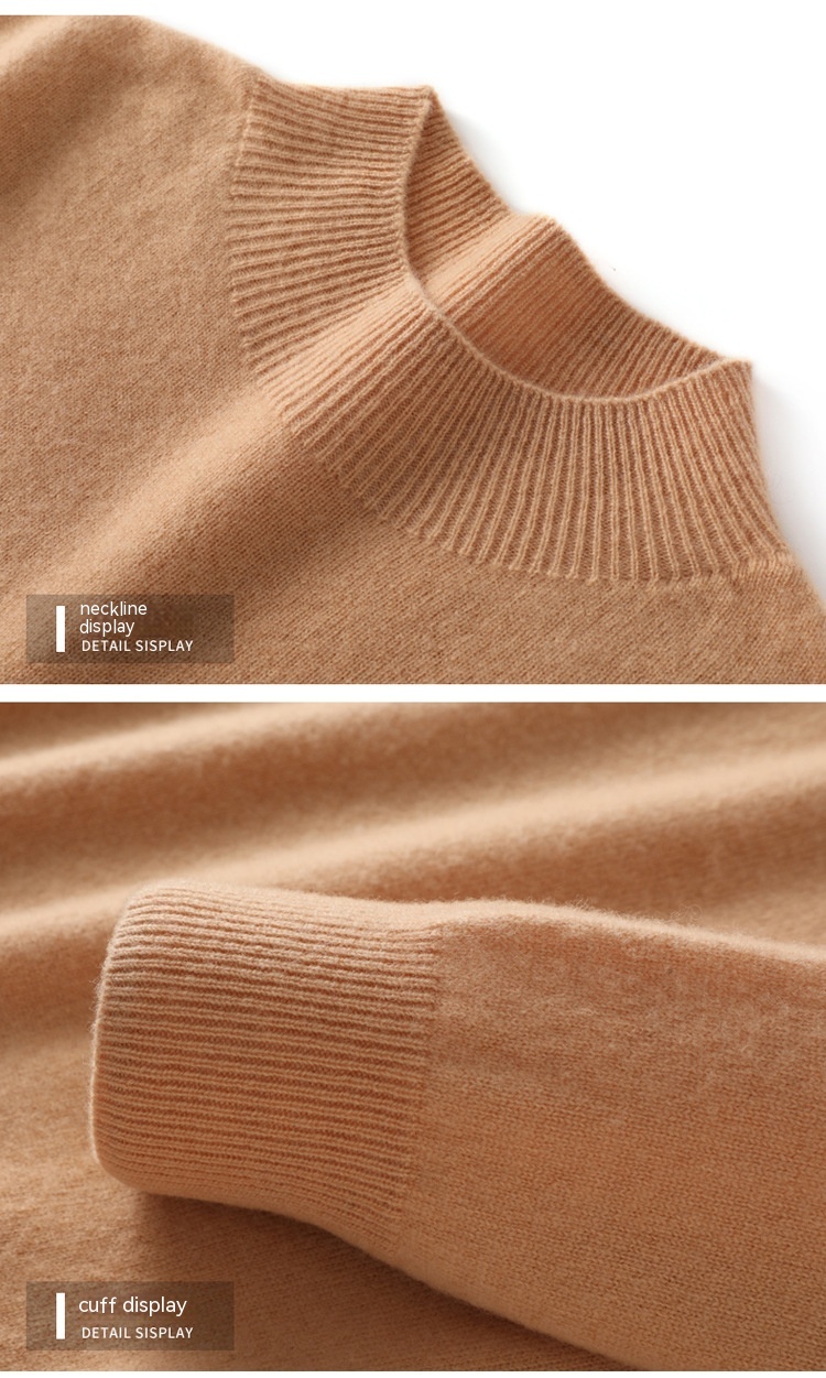 Men's Fashion Casual Half Turtleneck Sweater
