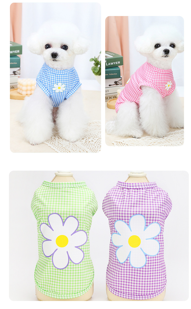 Puppy in Flower Vest