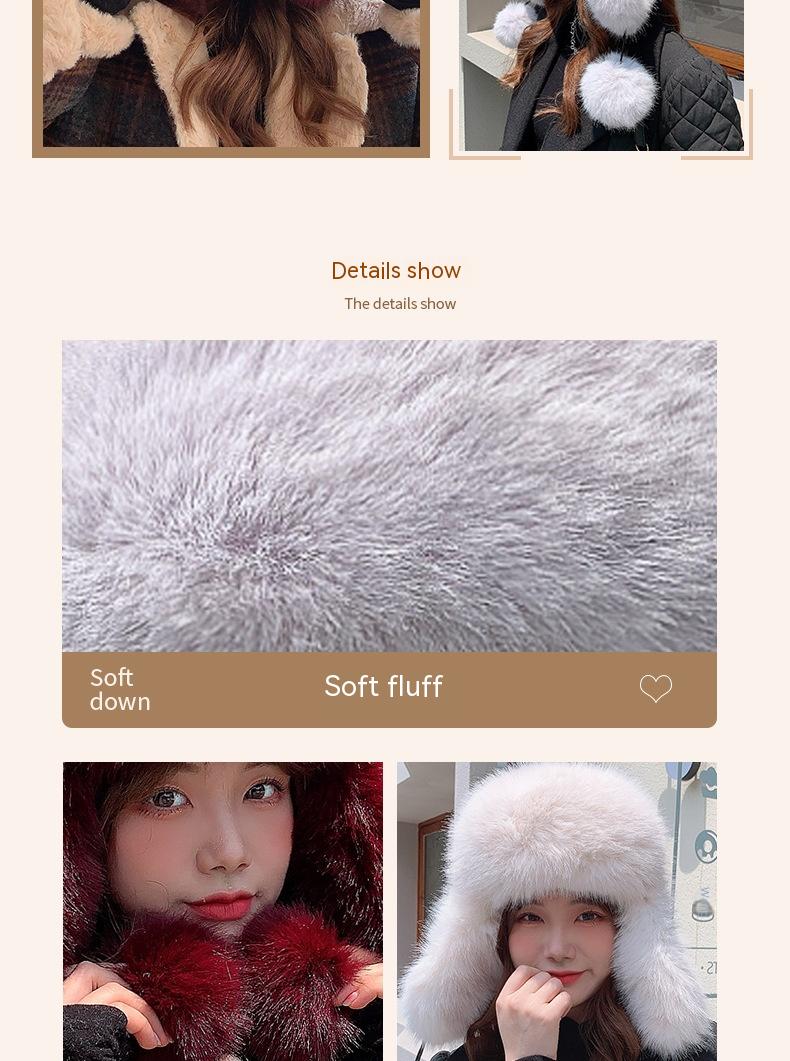 Warm And Thick Plush Cold Resistant Ski Hat Image 6