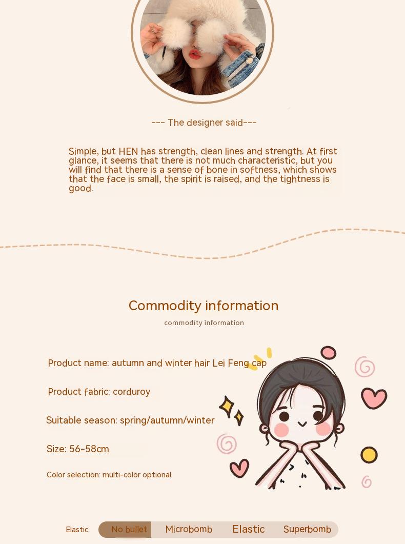 Warm And Thick Plush Cold Resistant Ski Hat Image 2