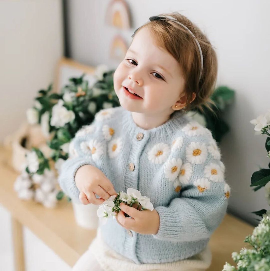 Wool Cardigan Sweater - Image 1