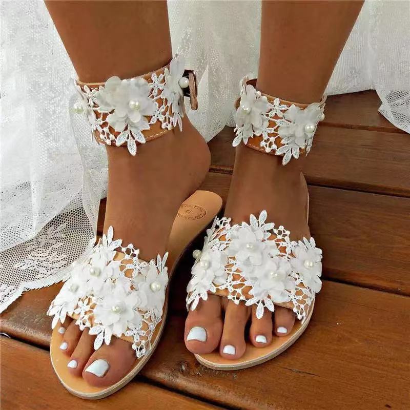 Lace Upper Sandals