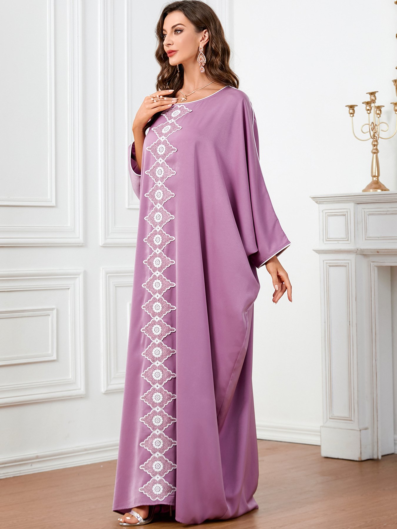 Plus Size Batwing Sleeve Women's Dress - Image 6