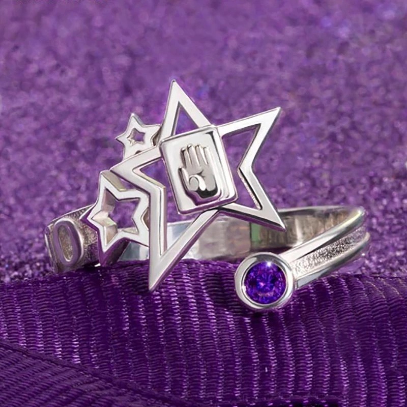 Purple Crystal Ring 5