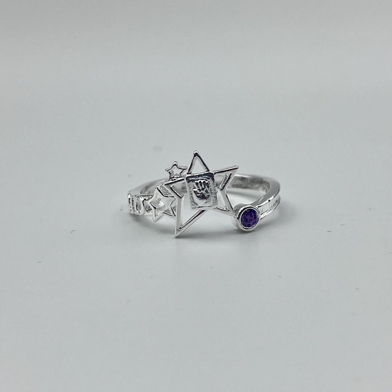 Purple Crystal Ring 2