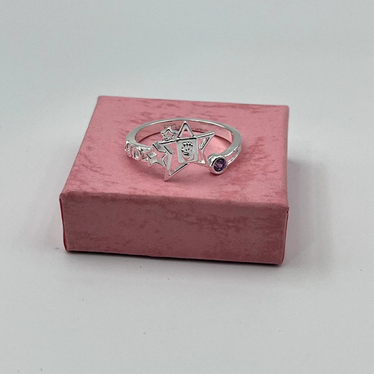 Purple Crystal Ring 4