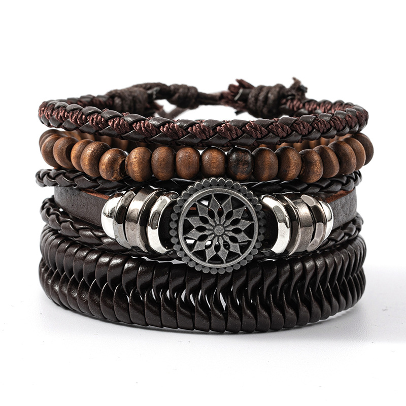Men's Fashion Simple Natural Woven Bracelet 3