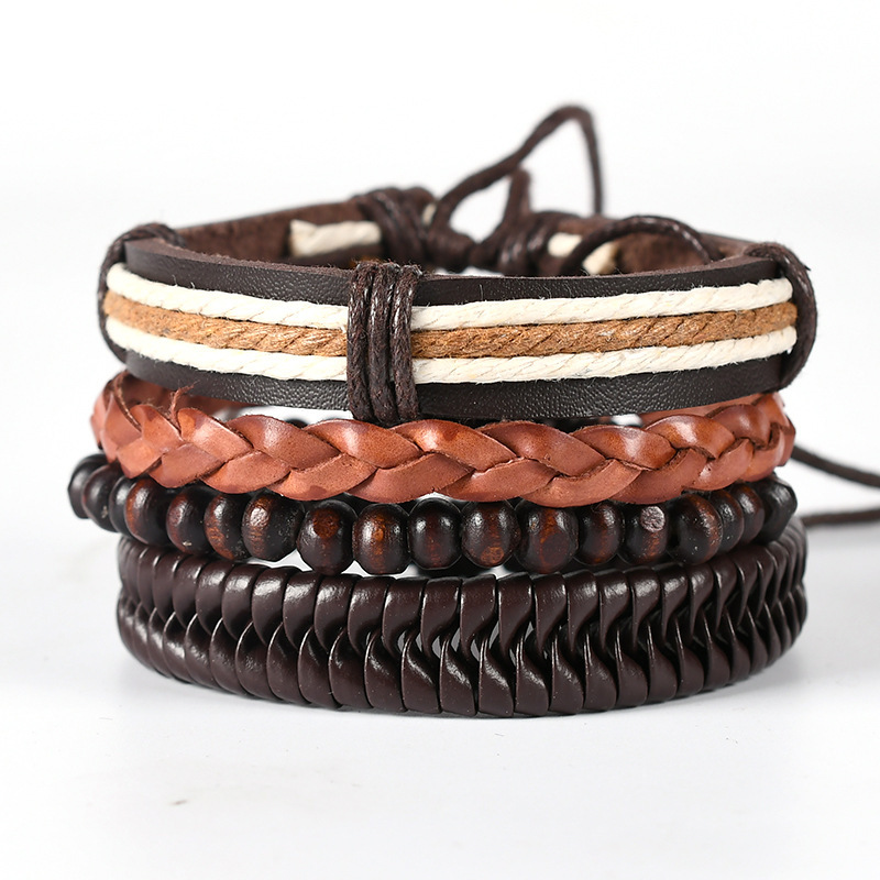 Men's Fashion Simple Natural Woven Bracelet 1