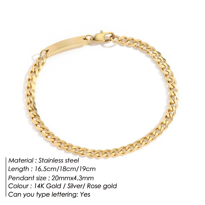 Gold-plated Stainless Steel Bracelet 1