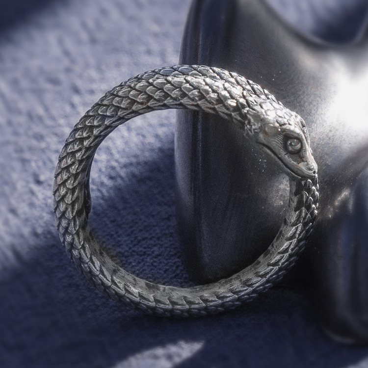 Snake Retro Silver Ring 5