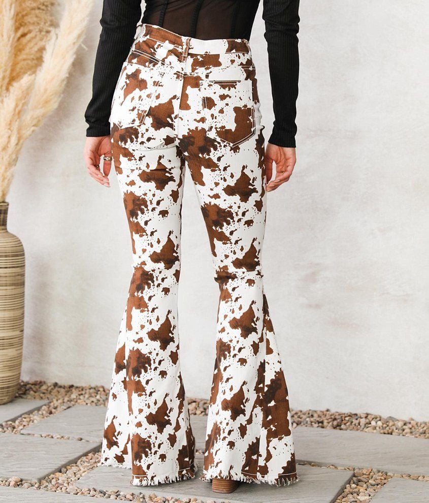 High Waist Horn Tasseled Jeans 4