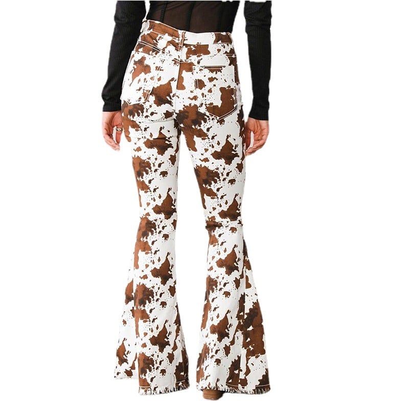 High Waist Horn Tasseled Jeans 6
