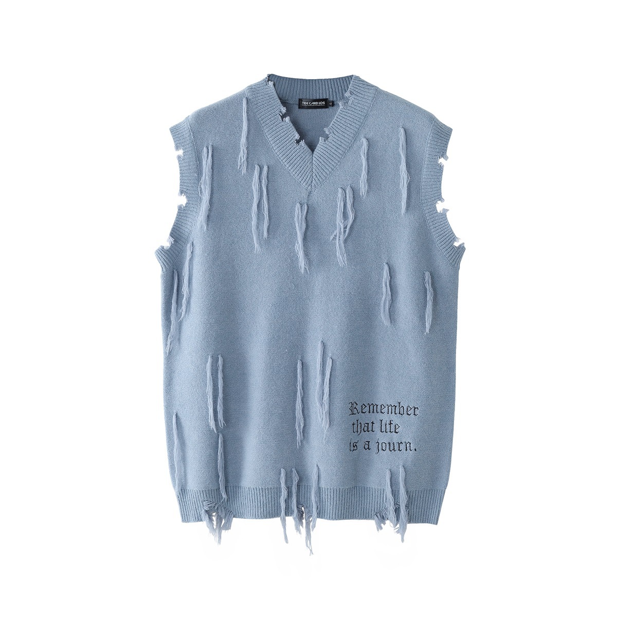 Embroidered Vest Sweater - Image 5