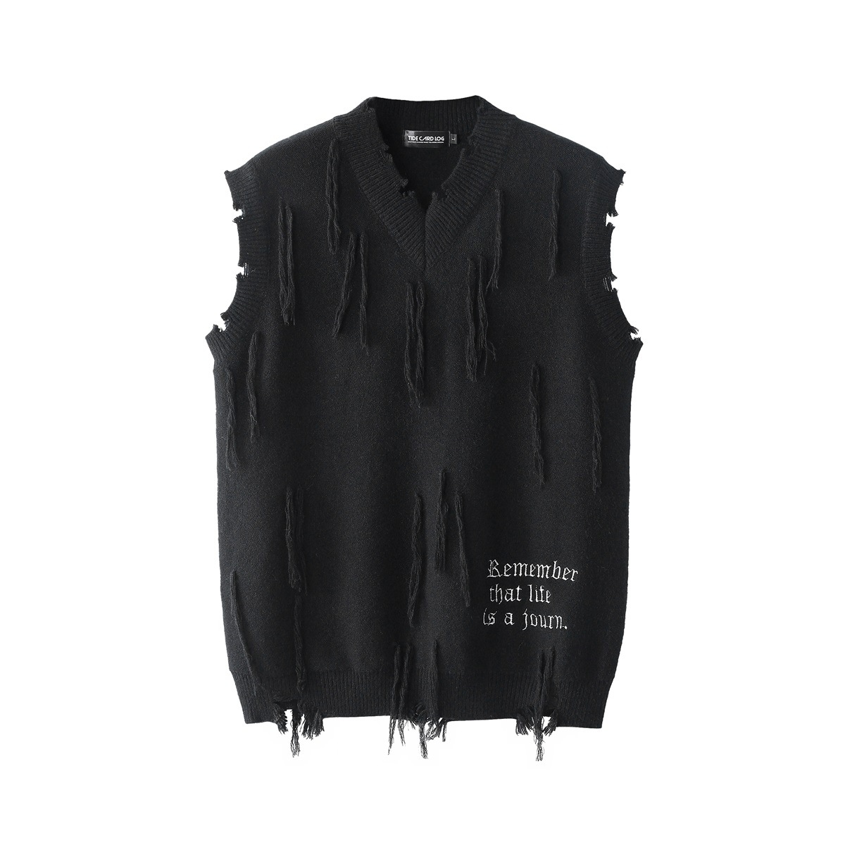 Embroidered Vest Sweater - Image 6