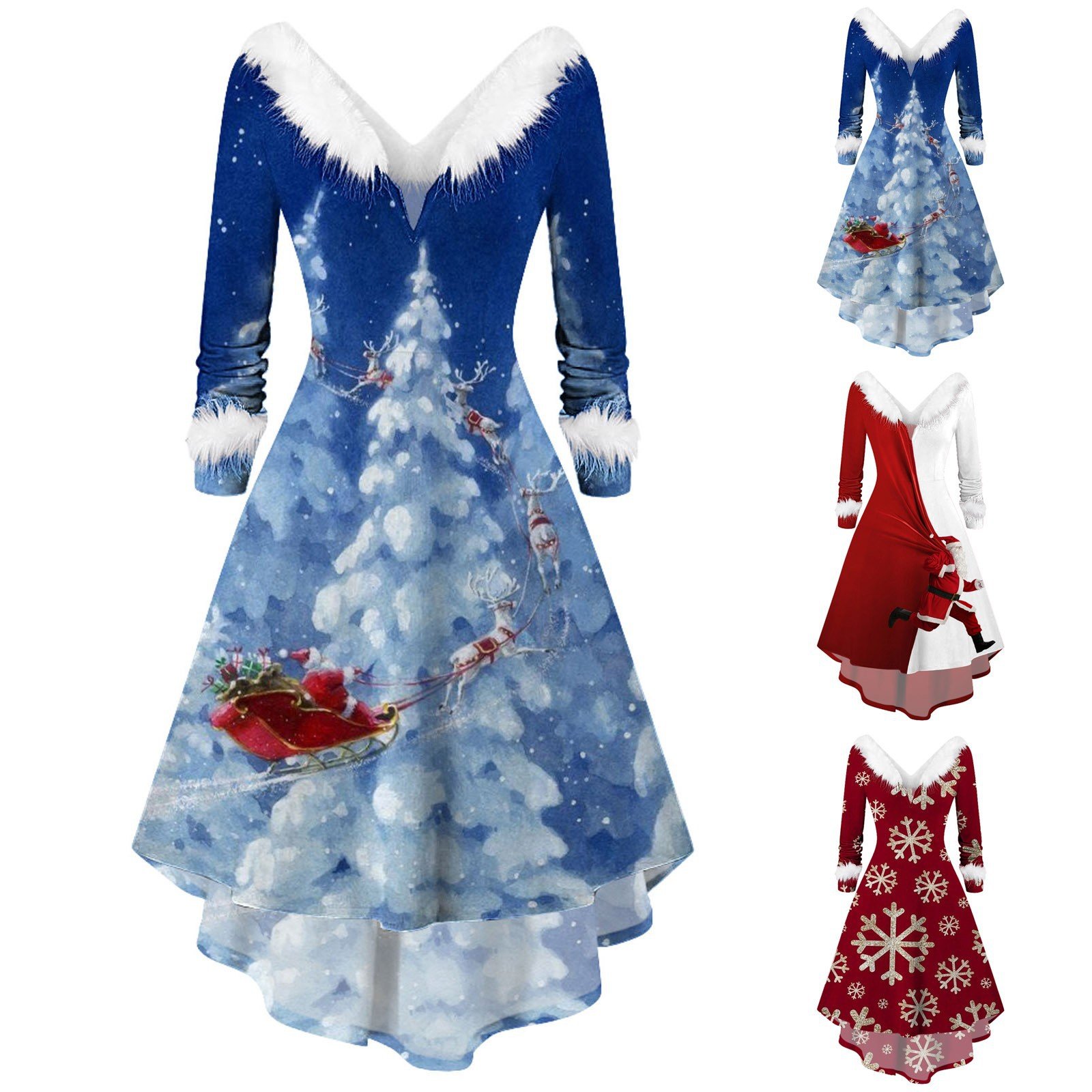 Women's Christmas Dress - Figure 5