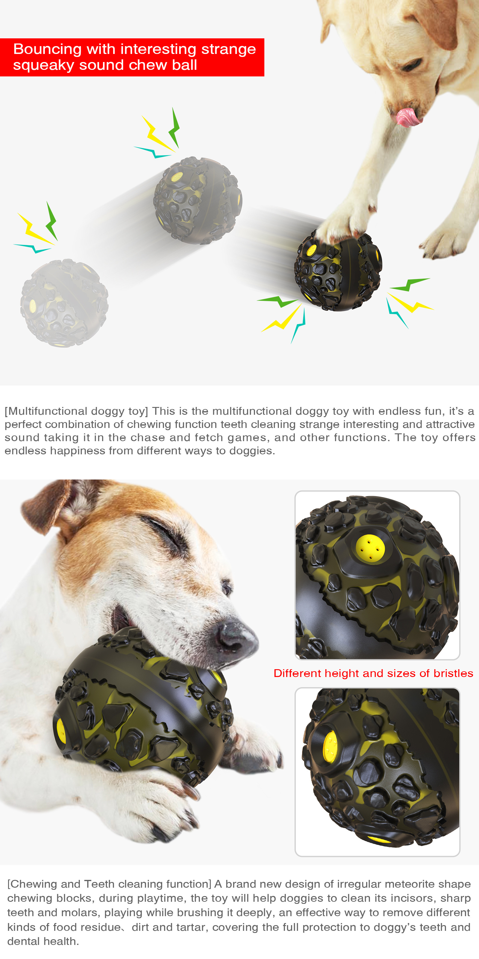 Meteorite Strange Sound Teether Ball Close-up