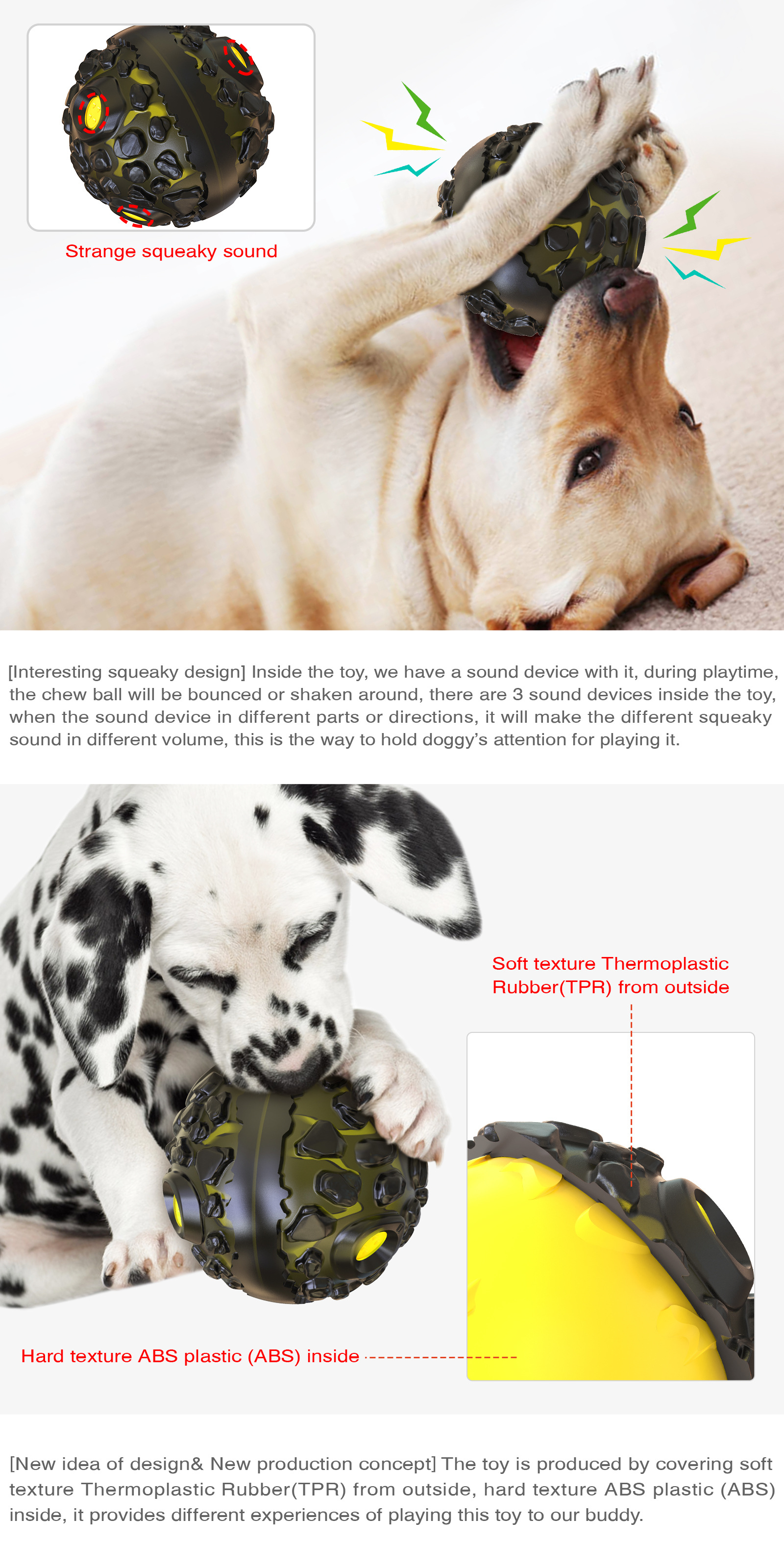 Meteorite Strange Sound Teether Ball for Dogs