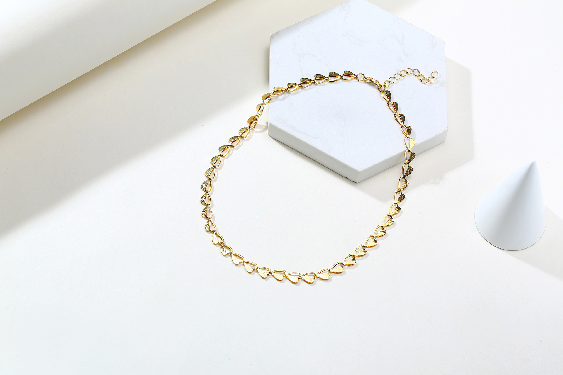 Stainless Steel Leaf Necklace