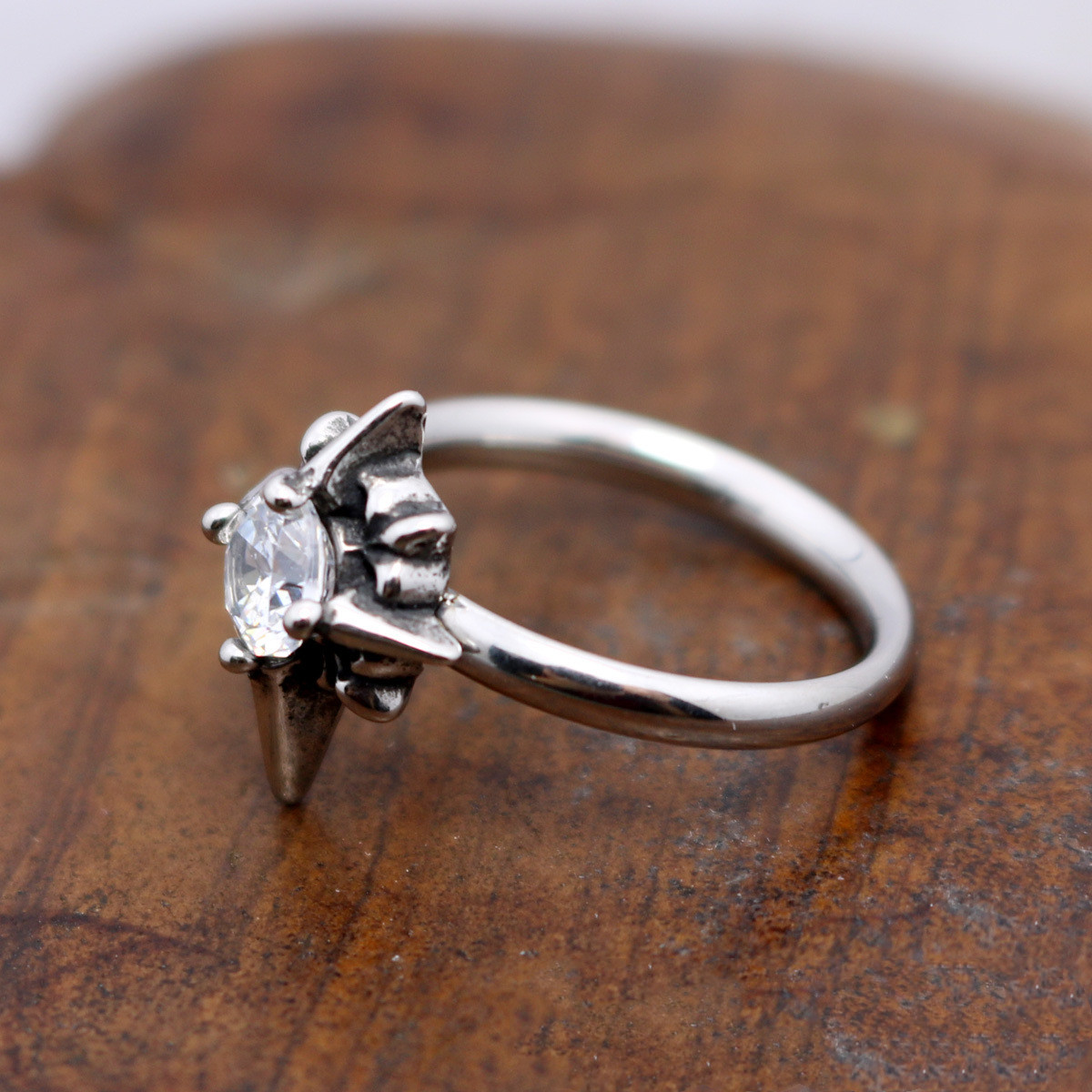 Stainless Steel Bright Sun Ring - Image 5