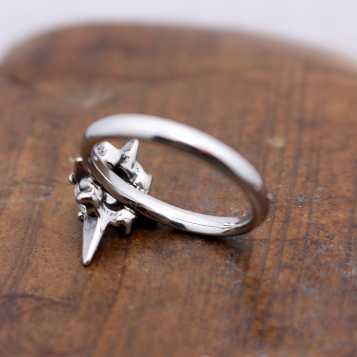 Stainless Steel Bright Sun Ring - Image 3