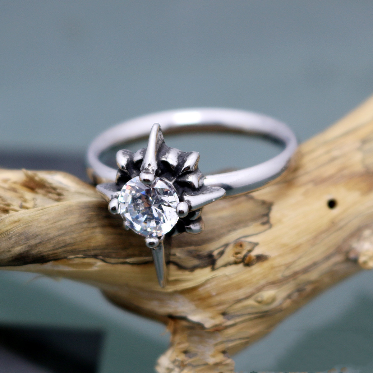 Stainless Steel Bright Sun Ring - Image 4