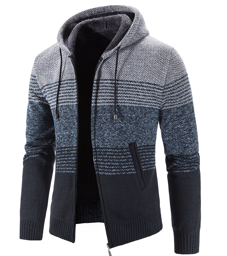 Hooded Fleece Cardigan Style 4