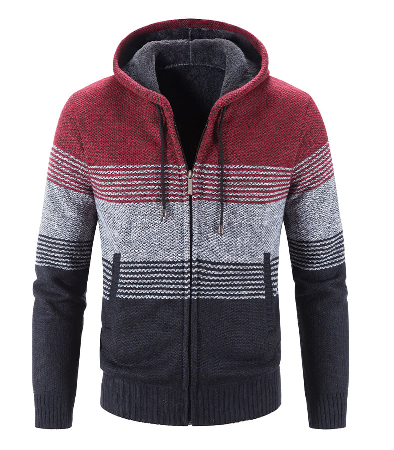 Hooded Fleece Cardigan Style 7