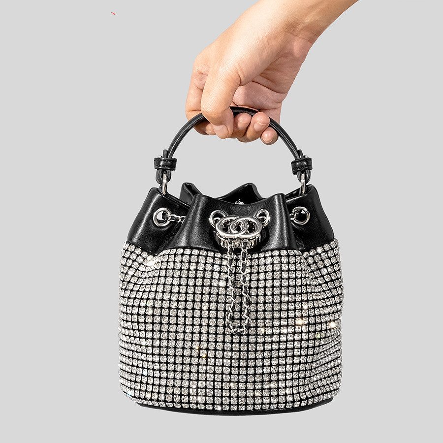 Rhinestone Bucket Bag Image 4