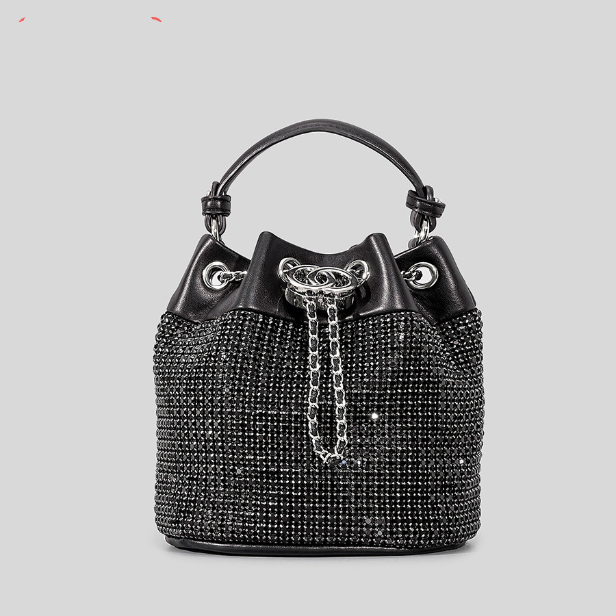 Rhinestone Bucket Bag Image 6