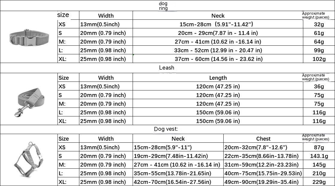 Dog Collar and Leash Set 1