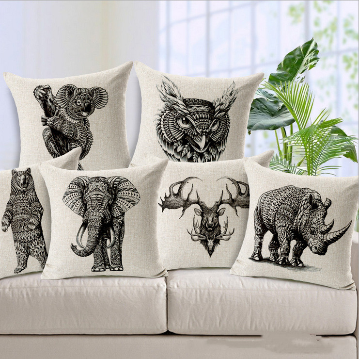 Simple Elephant Pillowcase
