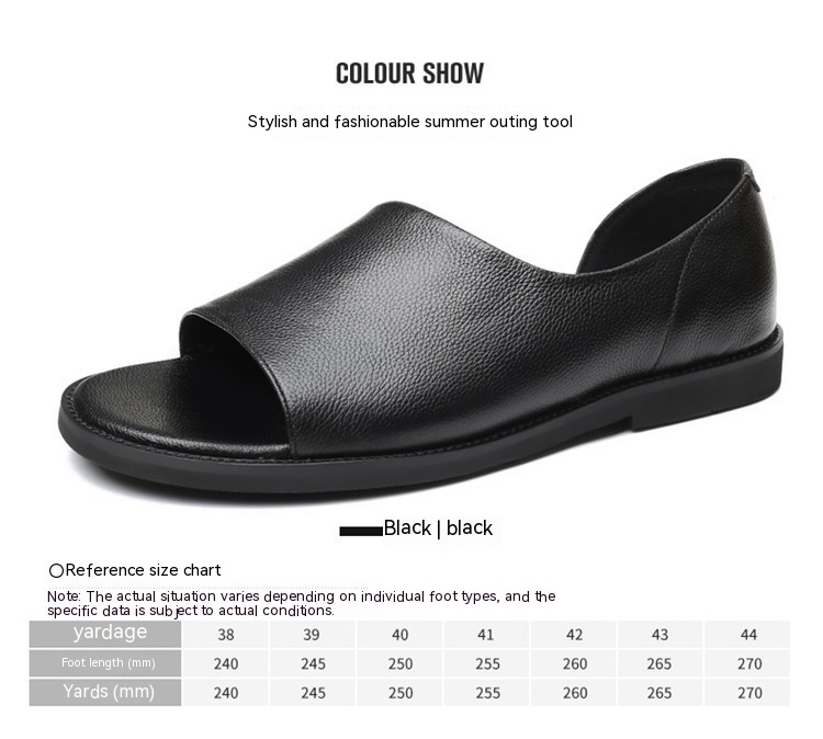 Men's Outdoor Wear Leather Sandals 8