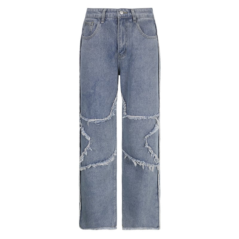 Raw Edge Symmetrical Pentagram Trousers Image 13