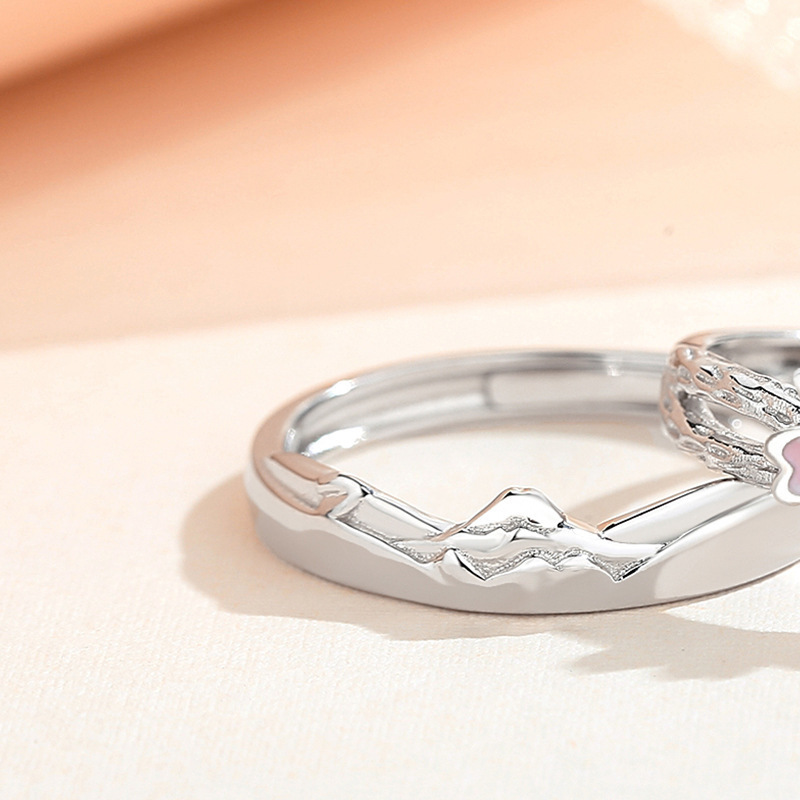 Mori Style Light Luxury Epoxy Fashion Flower Ring 3
