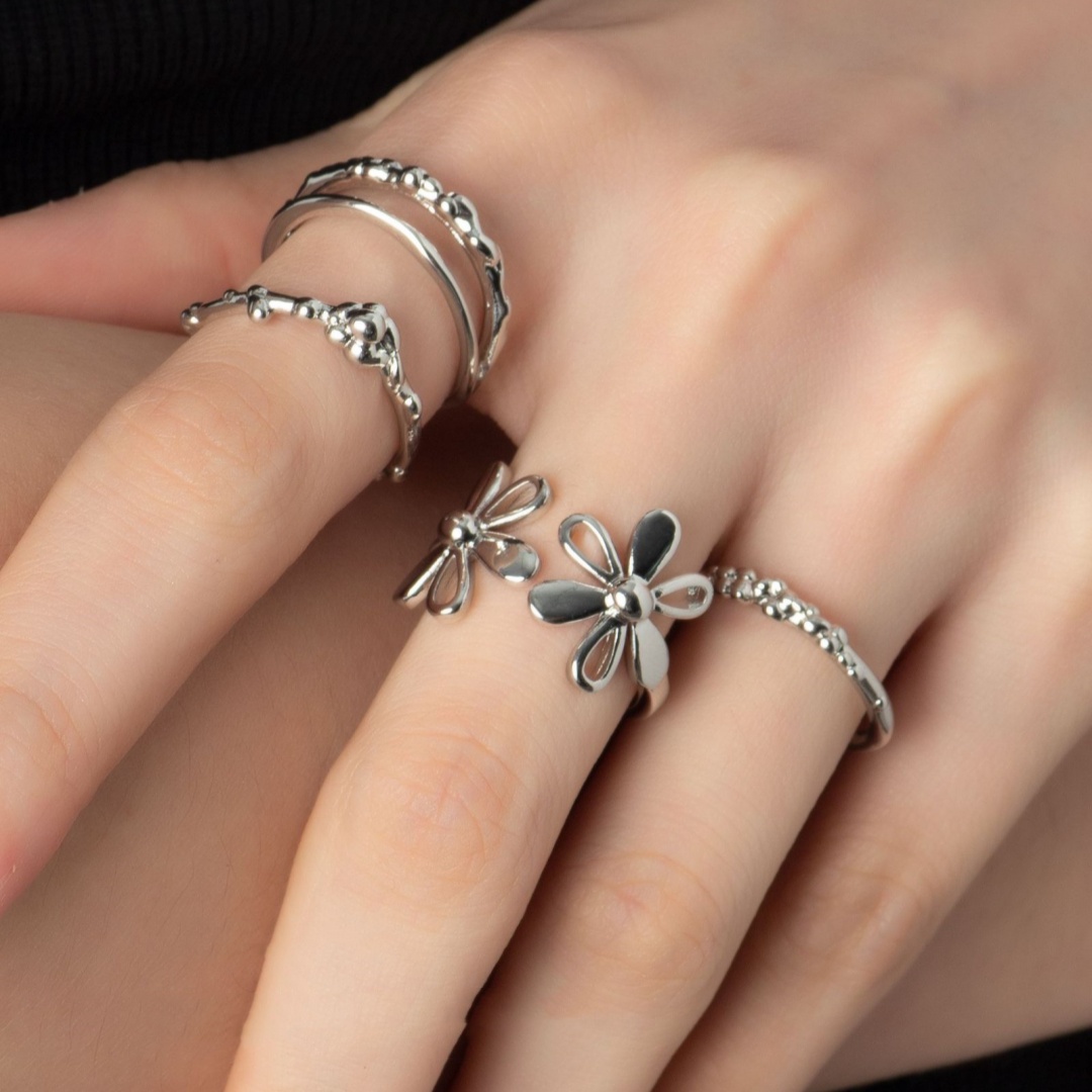 Korean Style Cute Flower Ring 1