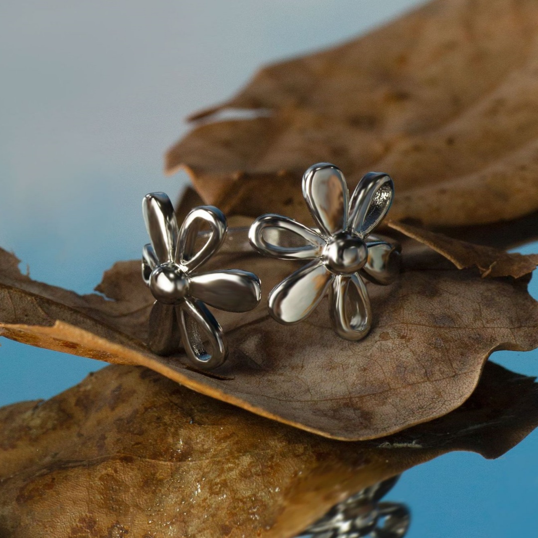 Korean Style Cute Flower Ring 4