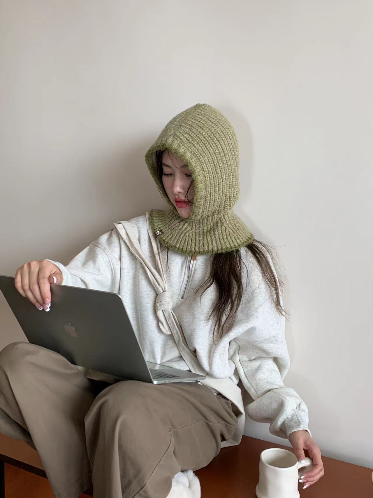 Women's Knitted Wool Casual Hat - Image 1