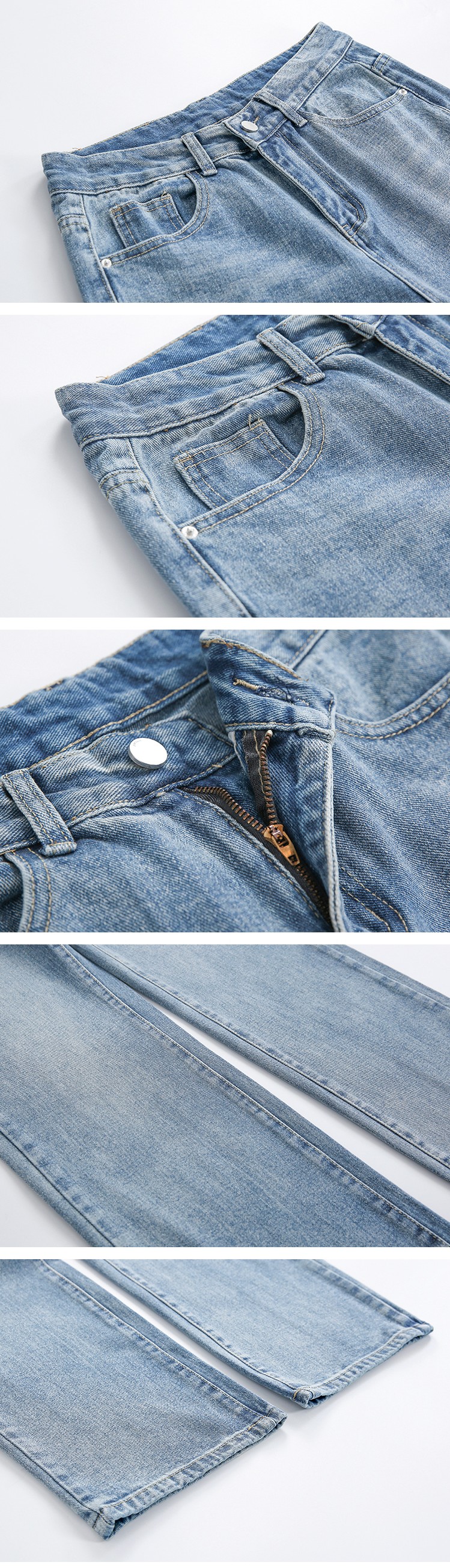 Men's Loose Washable Wide Leg Jeans