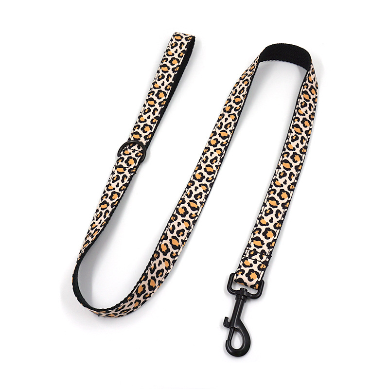 Pet Dog Black Buckle Collar Leash Set Image 4