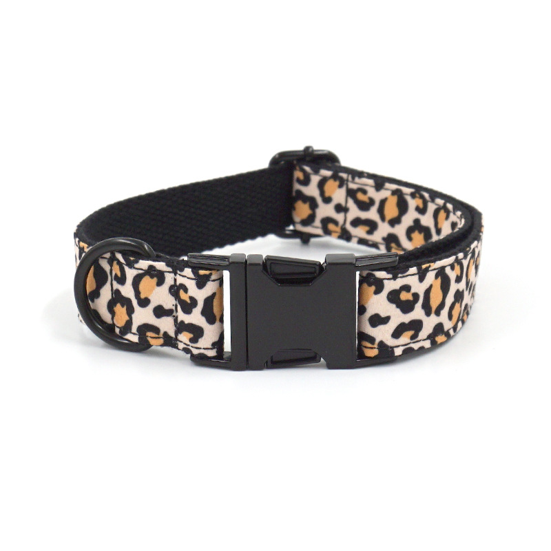 Pet Dog Black Buckle Collar Leash Set Image 5