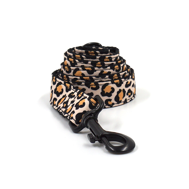 Pet Dog Black Buckle Collar Leash Set Image 3