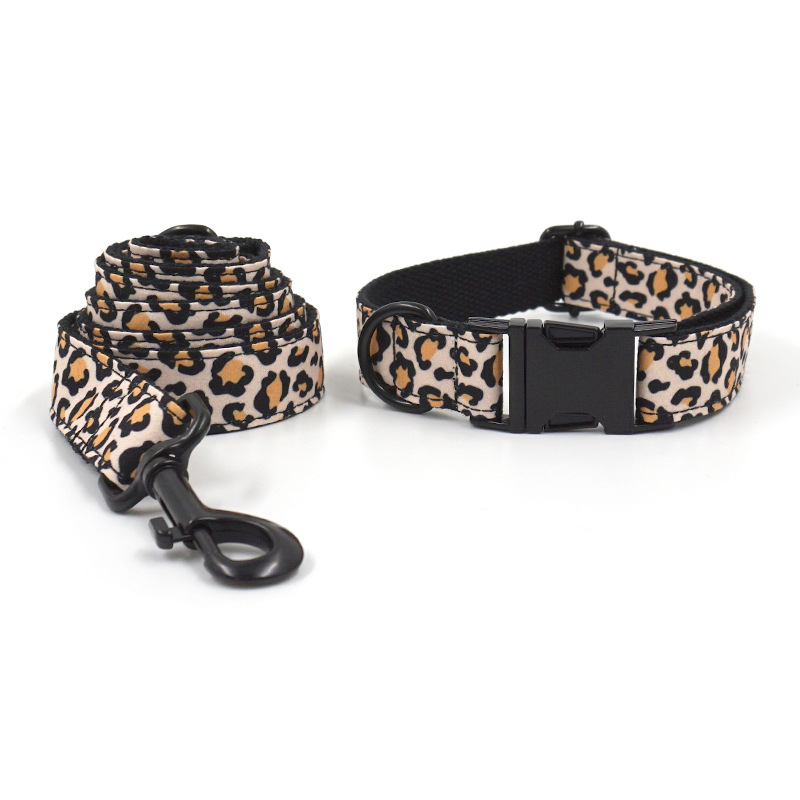 Pet Dog Black Buckle Collar Leash Set Image 6