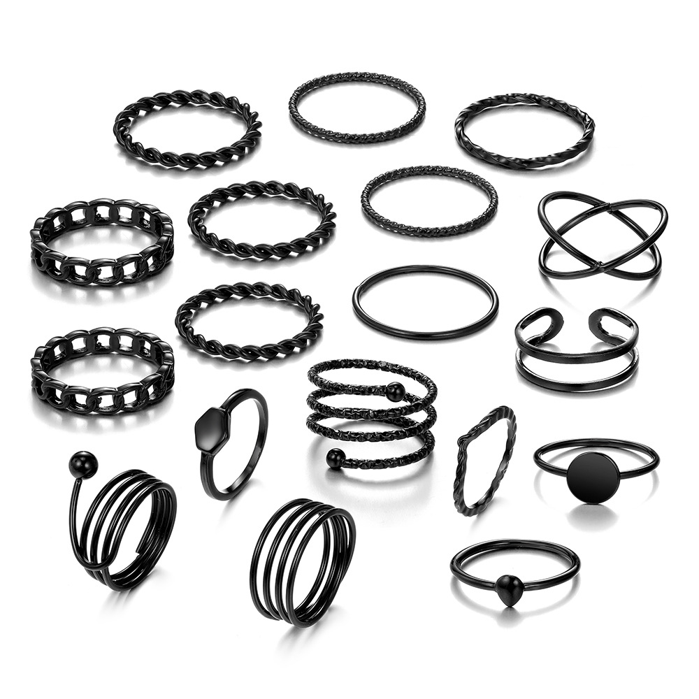 Geometric Spiral Cross Ring 1