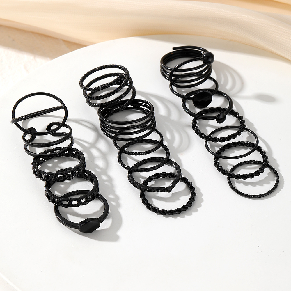 Geometric Spiral Cross Ring 4