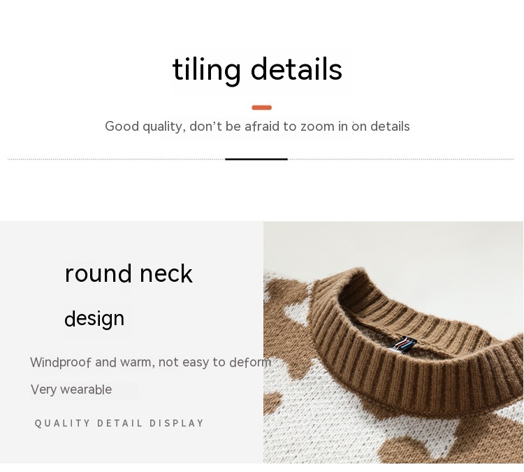 Korean Style Loose French Round Neck Sweater 7