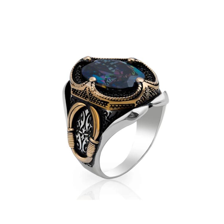 Men's and Women's Retro Carved Ring Image 2