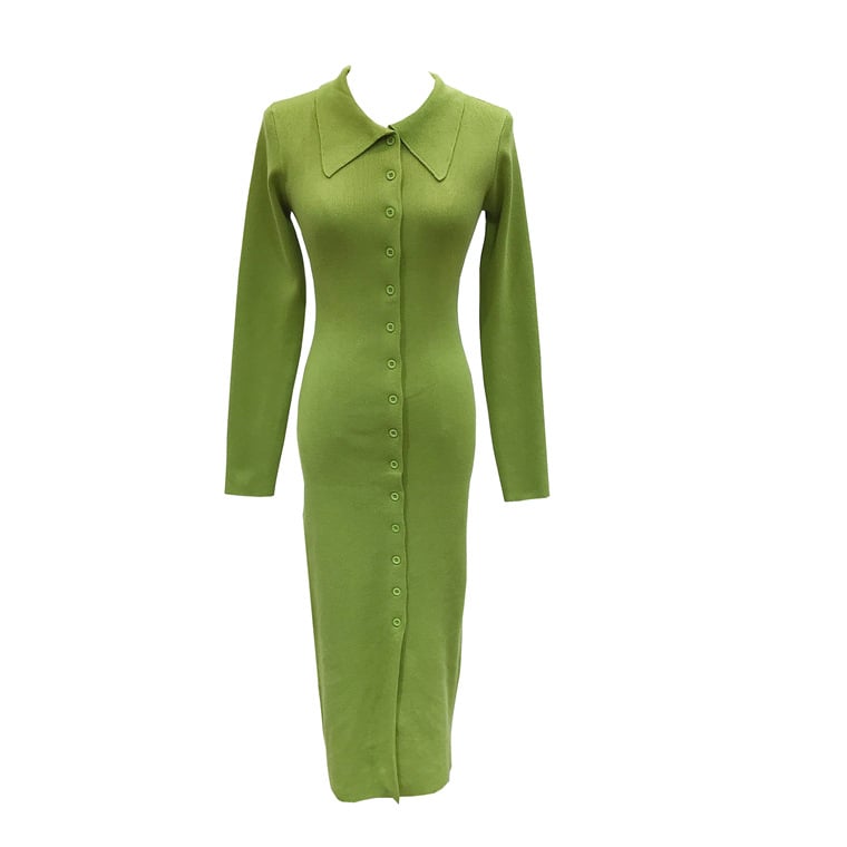 Split Knee-length Dress - Style 3