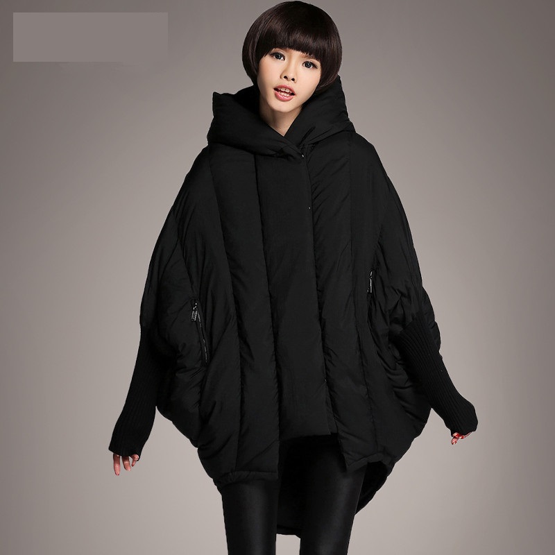 Wine Red Hooded Cloak Jacket